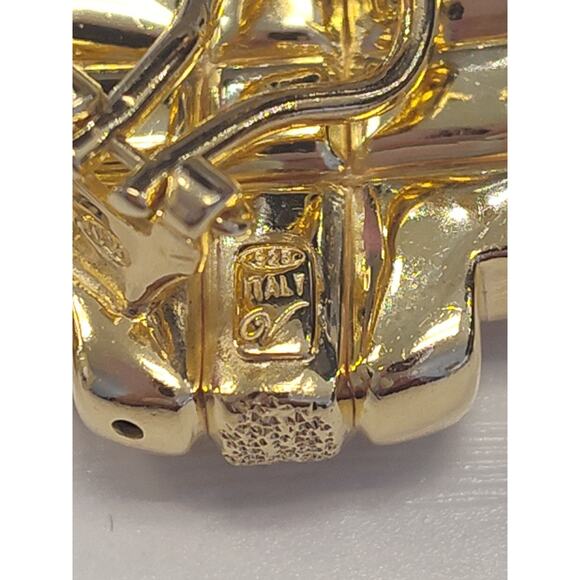 Lot Of 7 Gold Tone Jewelry 925 Sterling Silver 2 Necklaces 5 Pairs Earrings 165g - Picture 3 of 16